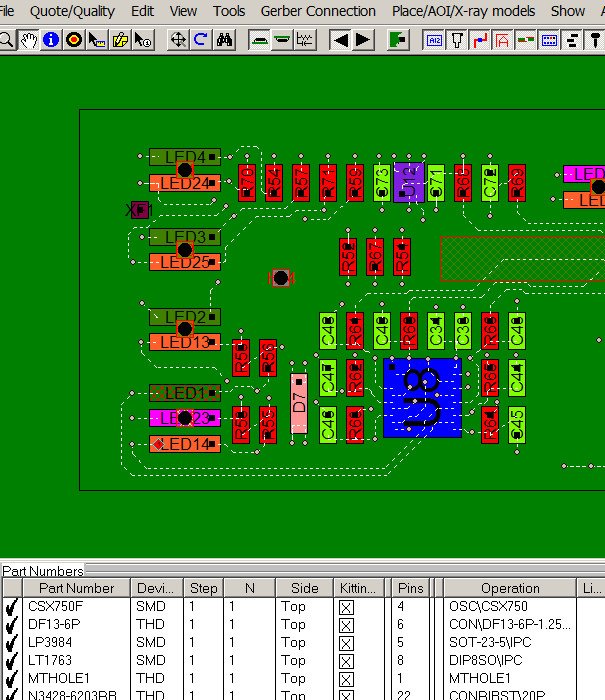 PC board inspection quality control (QA)